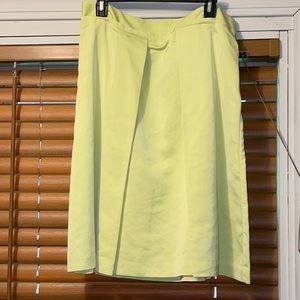 Pear Green Pleated Skirt